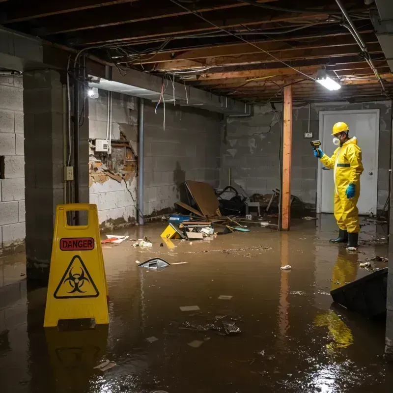 Flooded Basement Electrical Hazard in New Marlborough, MA Property